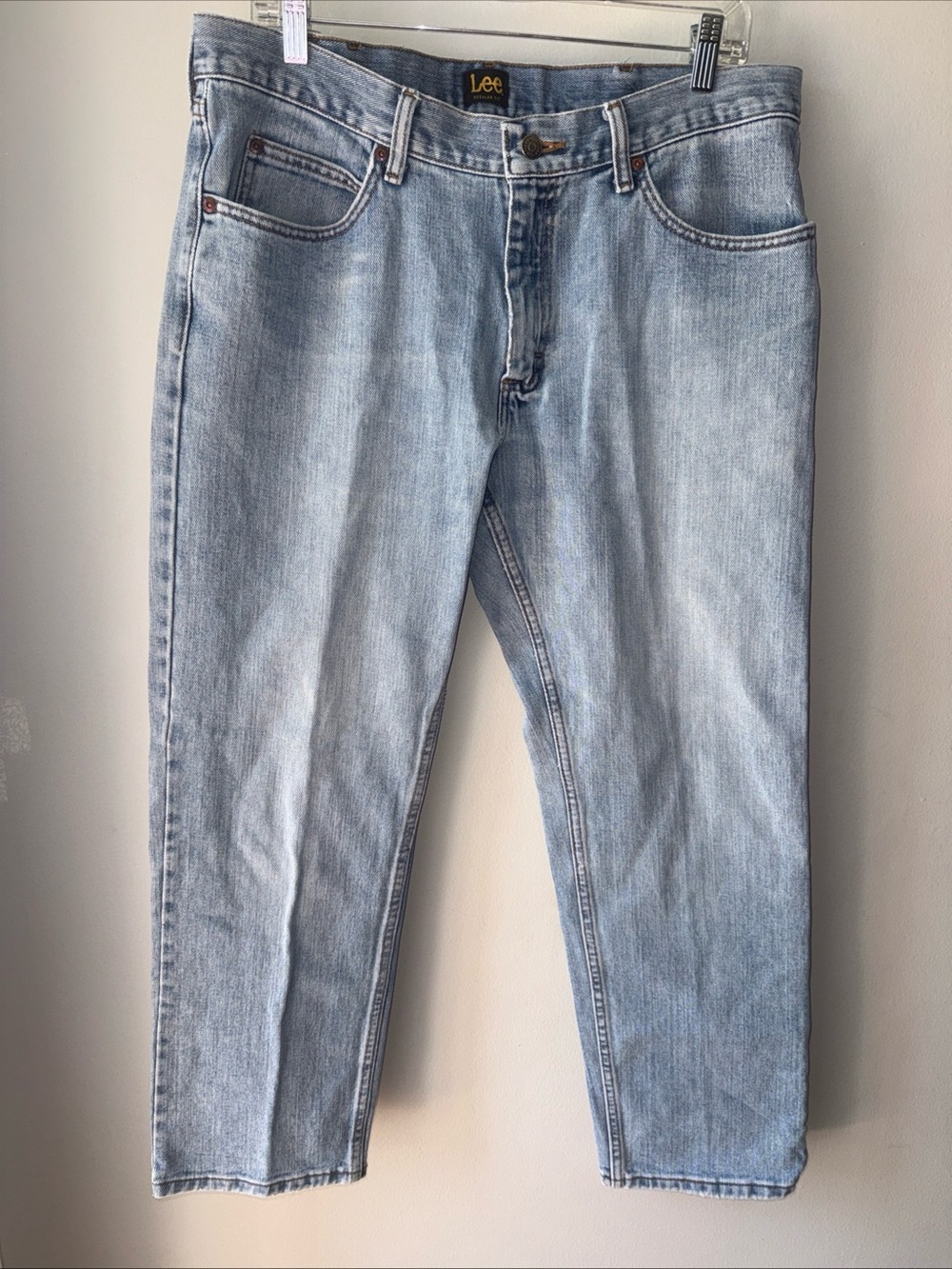 VTG Capsule Lee Men's Light Blue Straight-Leg Jeans